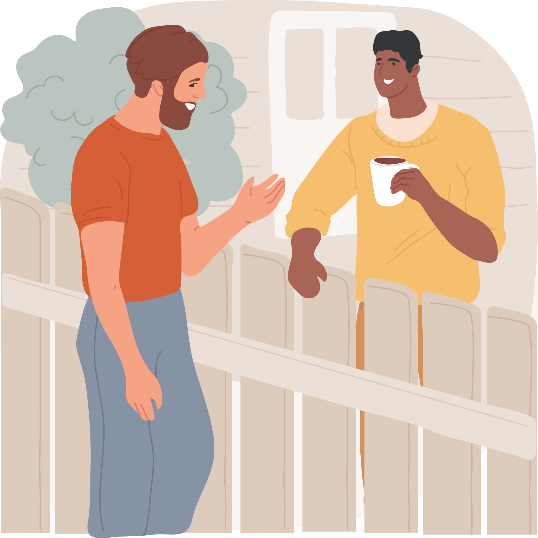 neighbors illustration illustration of neighbors talking